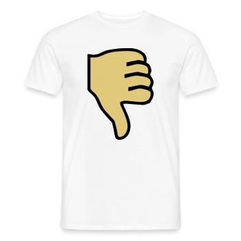 2541614 15419361 pouce - T-shirt homme - blanc - Devant - AI Model Male 178 dark (178cm)