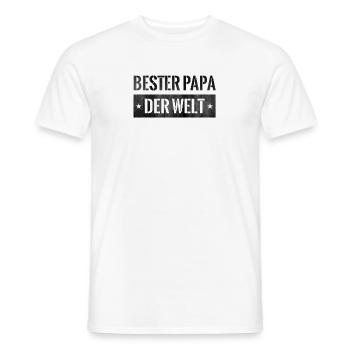 BEST DAD - Men's T-Shirt - white - Front - AI Model Male 178 dark (178cm)