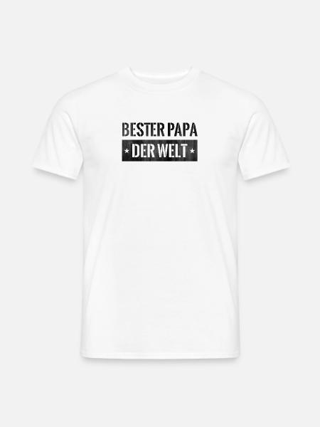 BESTER PAPA - Männer T-Shirt - Weiß