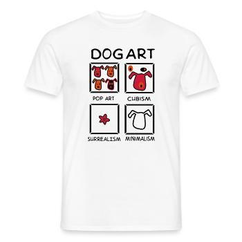 Hund - Männer T-Shirt - Weiß - Vorne - AI Model Male 178 dark (178cm)