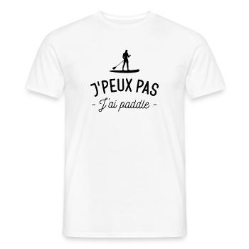 Ich kann nicht paddeln - Männer T-Shirt - Weiß - Vorne - AI Model Male 178 dark (178cm)