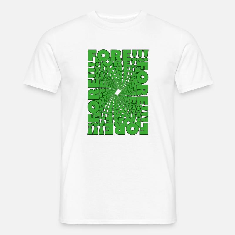 Fore! Golfen mit Stil - Männer T-Shirt - Weiß