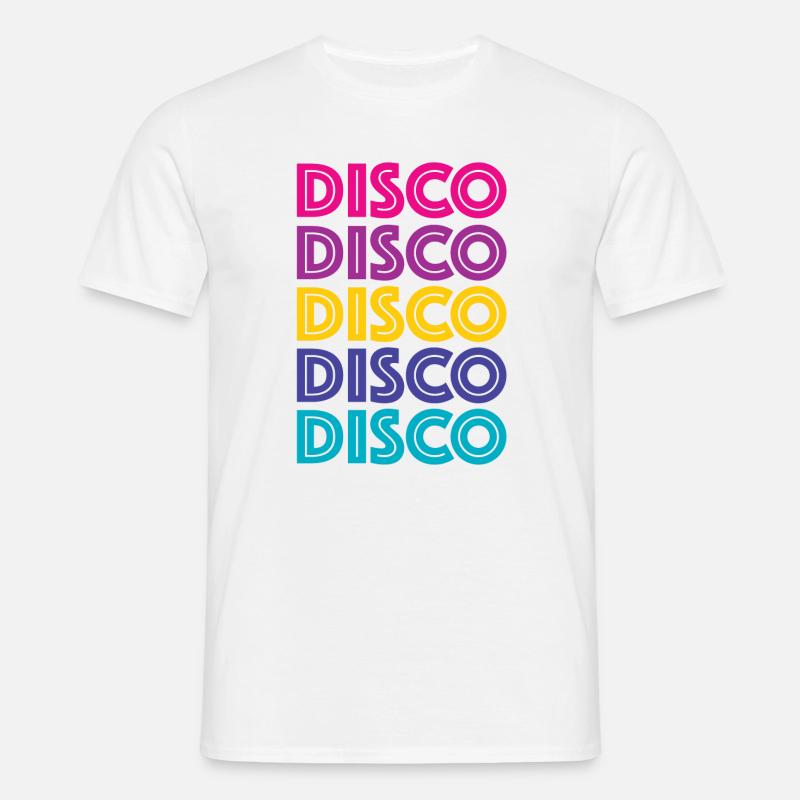 Disco Disco Disco - Männer T-Shirt - Weiß