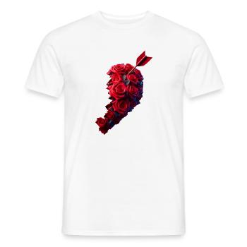 Partenaire cardiaque à droite - T-shirt homme - blanc - Devant - AI Model Male 178 dark (178cm)