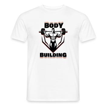 Bodybuilding dark design - Männer T-Shirt - Weiß - Vorne - AI Model Male 178 dark (178cm)