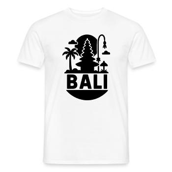 bali silhouette - Männer T-Shirt - Weiß - Vorne - AI Model Male 178 dark (178cm)