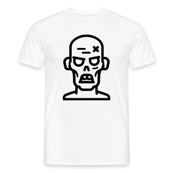 Zombie - Männer T-Shirt - Weiß - Vorne - AI Model Male 178 dark (178cm)