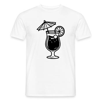 cocktail - T-shirt homme - blanc - Devant - AI Model Male 178 dark (178cm)