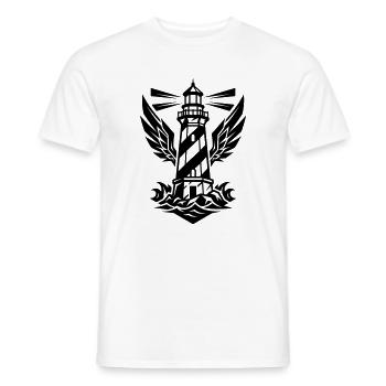 Icône de la Côte du Phare - T-shirt homme - blanc - Devant - AI Model Male 178 dark (178cm)
