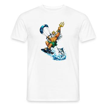 Neptune once sporty - Men's T-Shirt - white - Front - AI Model Male 178 dark (178cm)