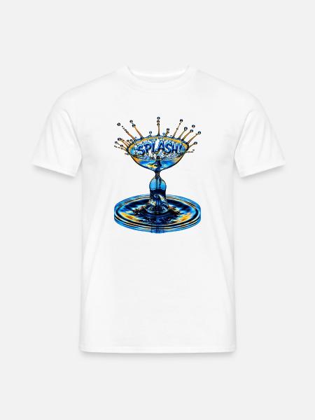 "Splash" - Männer T-Shirt - Weiß