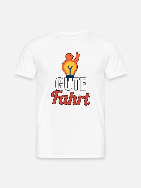 Motorrad Gute Fahrt Spruch - Männer T-Shirt - Weiß