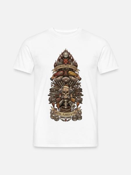 Rockabilly X Mas - Männer T-Shirt - Weiß