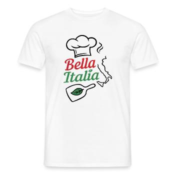 Bella Italia – Italien Liebe & Dolce Vita - Männer T-Shirt - Weiß - Vorne - AI Model Male 178 dark (178cm)