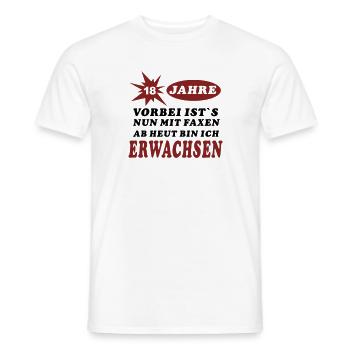 18 birthday - Men's T-Shirt - white - Front - AI Model Male 178 dark (178cm)