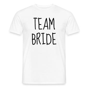 Marriage Wedding Bride Groom Hochzeit Mariage Love - Men's T-Shirt - white - Front - AI Model Male 178 dark (178cm)