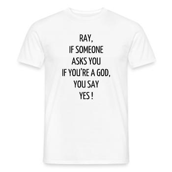 Cinéma / Citation / Série télé / Geek - T-shirt homme - blanc - Devant - AI Model Male 178 dark (178cm)