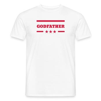 Godfather Godmother Patin Pate Parrain Marraine - Men's T-Shirt - white - Front - AI Model Male 178 dark (178cm)