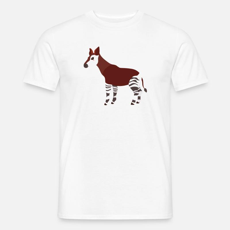 Okapi - Männer T-Shirt - Weiß