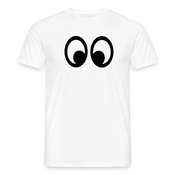 Yeux - T-shirt homme - blanc - Devant - AI Model Male 178 dark (178cm)