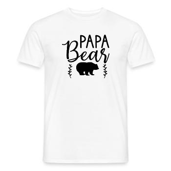 papa bear illu - Männer T-Shirt - Weiß - Vorne - AI Model Male 178 dark (178cm)