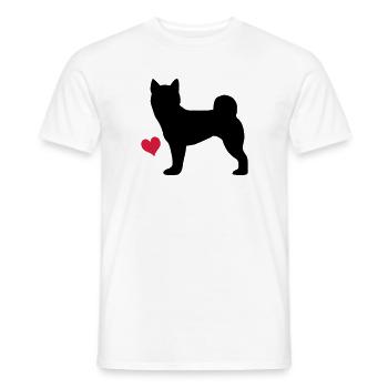 Shiba Inu - Men's T-Shirt - white - Front - AI Model Male 178 dark (178cm)
