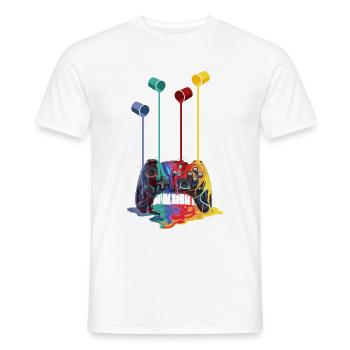 Rainbow Controller - Men's T-Shirt - white - Front - AI Model Male 178 dark (178cm)