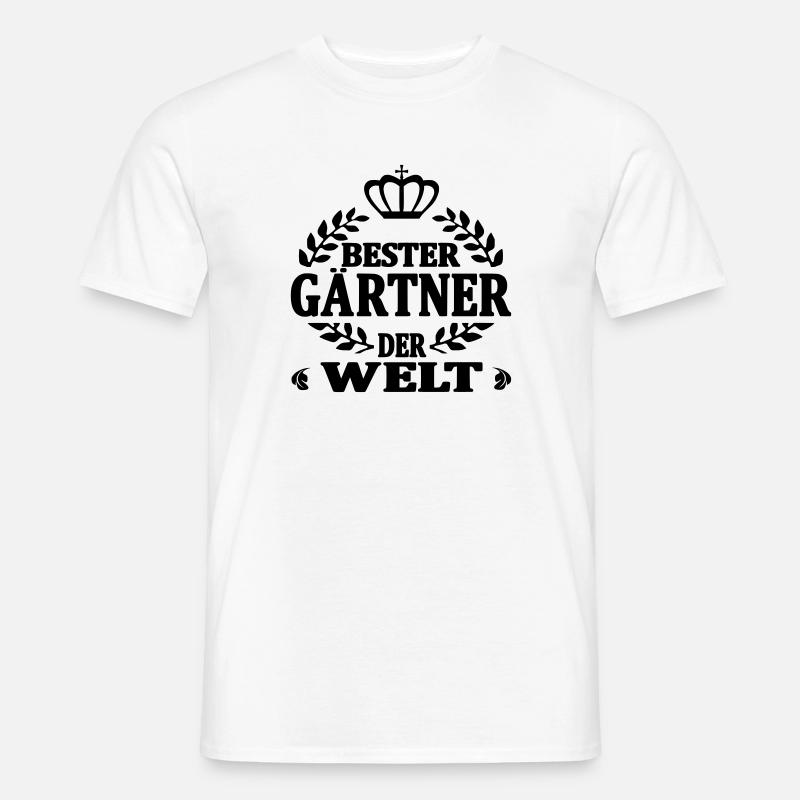Bester gärtner der welt - Männer T-Shirt - Weiß