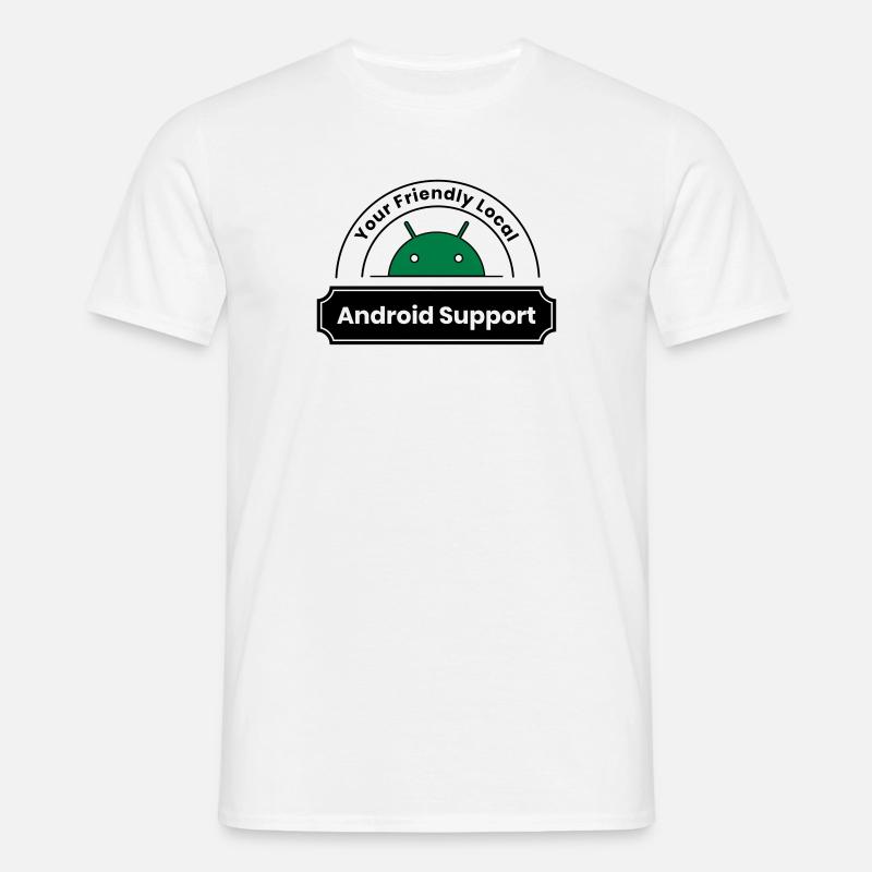 Android-Unterstützer - Männer T-Shirt - Weiß