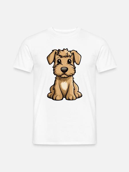 Airedale Terrier Chien Comique Bébé - T-shirt homme - blanc