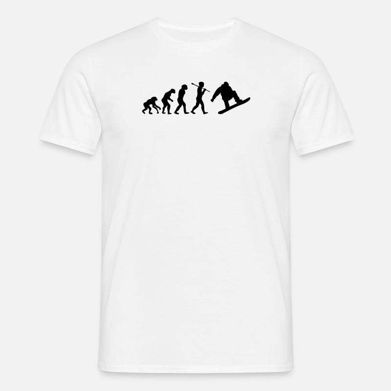 snowboard evolution - Men's T-Shirt - white