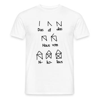 Maison de Nicolas - T-shirt homme - blanc - Devant - AI Model Male 178 dark (178cm)