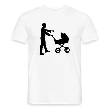 WALKING DAD - Männer T-Shirt - Weiß - Vorne - AI Model Male 178 dark (178cm)