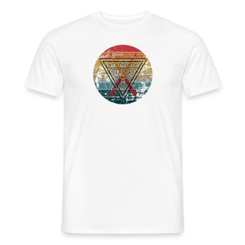 Billard Rétro - T-shirt homme - blanc - Devant - AI Model Male 178 dark (178cm)