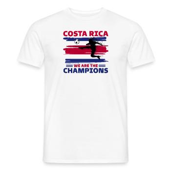 Costa Rica Football 2022 support Costa Rica - Men's T-Shirt - white - Front - AI Model Male 178 dark (178cm)