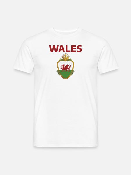 Wales Football 2022 Fans du pays de Galles - Männer T-Shirt - Weiß