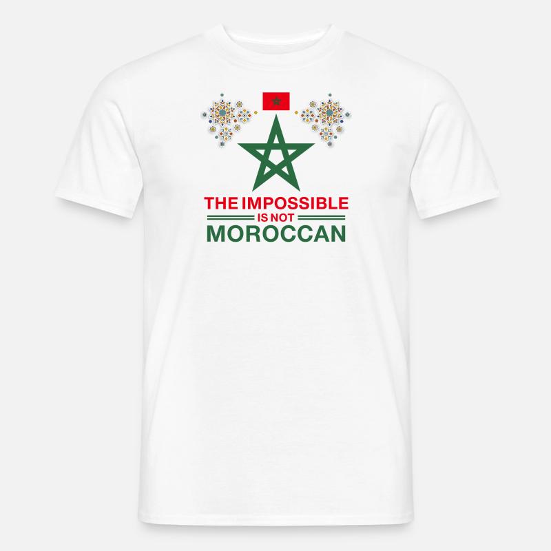 Maroc - The impossible is not Moroccan - T-shirt homme - blanc