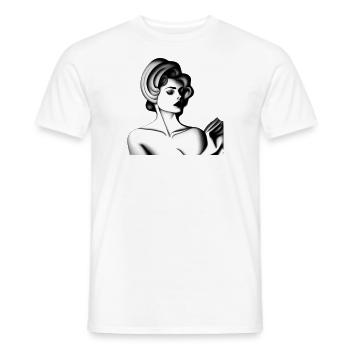 Vintage Madame - Männer T-Shirt - Weiß - Vorne - AI Model Male 178 dark (178cm)