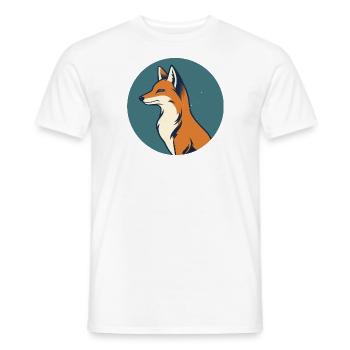 Fuchs, Reineke, Rotnase, Füchsin, Rotrock - Männer T-Shirt - Weiß - Vorne - AI Model Male 178 dark (178cm)