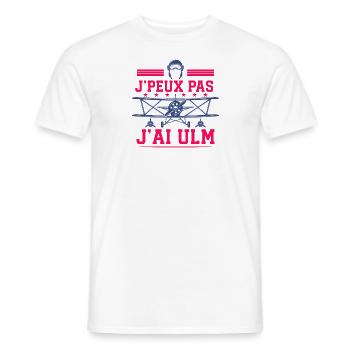 ULM J'peux pas j'ai avion ulm Pilote Voler Drôle - T-shirt homme - blanc - Devant - AI Model Male 178 dark (178cm)
