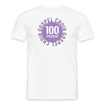 100 Percent Gospel Choir - Classic Logo T-Shirt - Men's T-Shirt - white - Front - AI Model Male 178 dark (178cm)