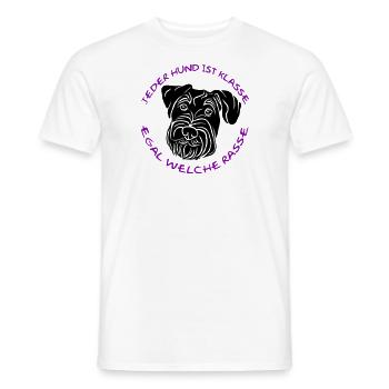 « Chaque chien est génial... » - T-shirt homme - blanc - Devant - AI Model Male 178 dark (178cm)