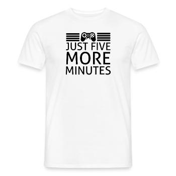 Gamer Idée Cadeau Jeux Vidéo Humour Ado Geek Drôle - T-shirt homme - blanc - Devant - AI Model Male 178 dark (178cm)
