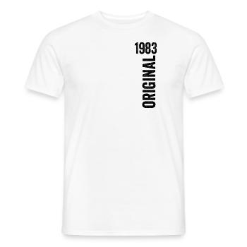 1984 Jubiläumsgeschenk 1984 Limited Edition 1984 - Männer T-Shirt - Weiß - Vorne - AI Model Male 178 dark (178cm)