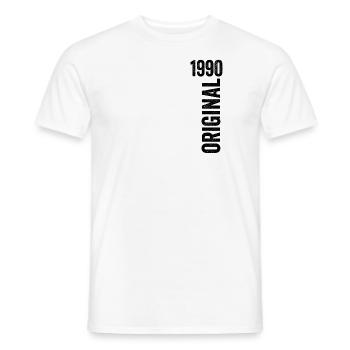 1990 Jubiläumsgeschenk 1990 Limitierte Auflage 1990 - Männer T-Shirt - Weiß - Vorne - AI Model Male 178 dark (178cm)