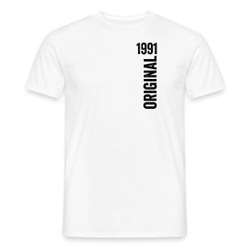 1991 Anniversary Gift 1991 Limited Edition 1991 - Men's T-Shirt - white - Front - AI Model Male 178 dark (178cm)