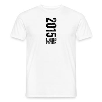 2015 Édition limitée Cadeau d’anniversaire 2015 - T-shirt homme - blanc - Devant - AI Model Male 178 dark (178cm)
