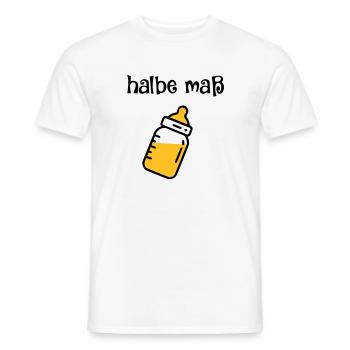 Halbe Maß Baby - Männer T-Shirt - Weiß - Vorne - AI Model Male 178 dark (178cm)
