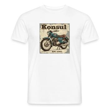 KraftFahrKonsul "Flying Wing" - Männer T-Shirt - Weiß - Vorne - AI Model Male 178 dark (178cm)