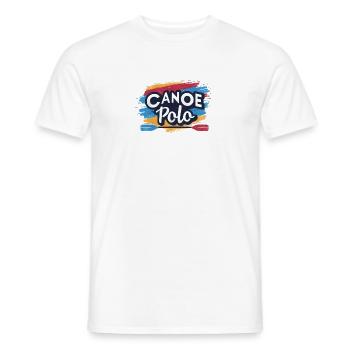 Canoë-polo - Kanu Polo - Canoë-polo - Kanupolo - T-shirt homme - blanc - Devant - AI Model Male 178 dark (178cm)